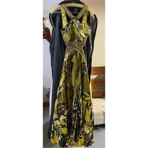 Multicolored Green Formal Dress